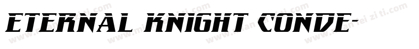 Eternal Knight Conde字体转换